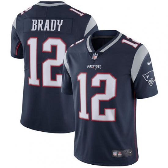 Youth New England Patriots Tom Brady Limited Player Jersey Navy Blue